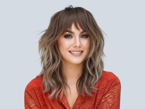 Layered hair for thick hair