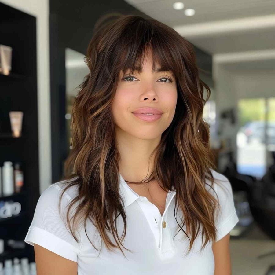 62 Cute Ways to Get Long Hair With Bangs