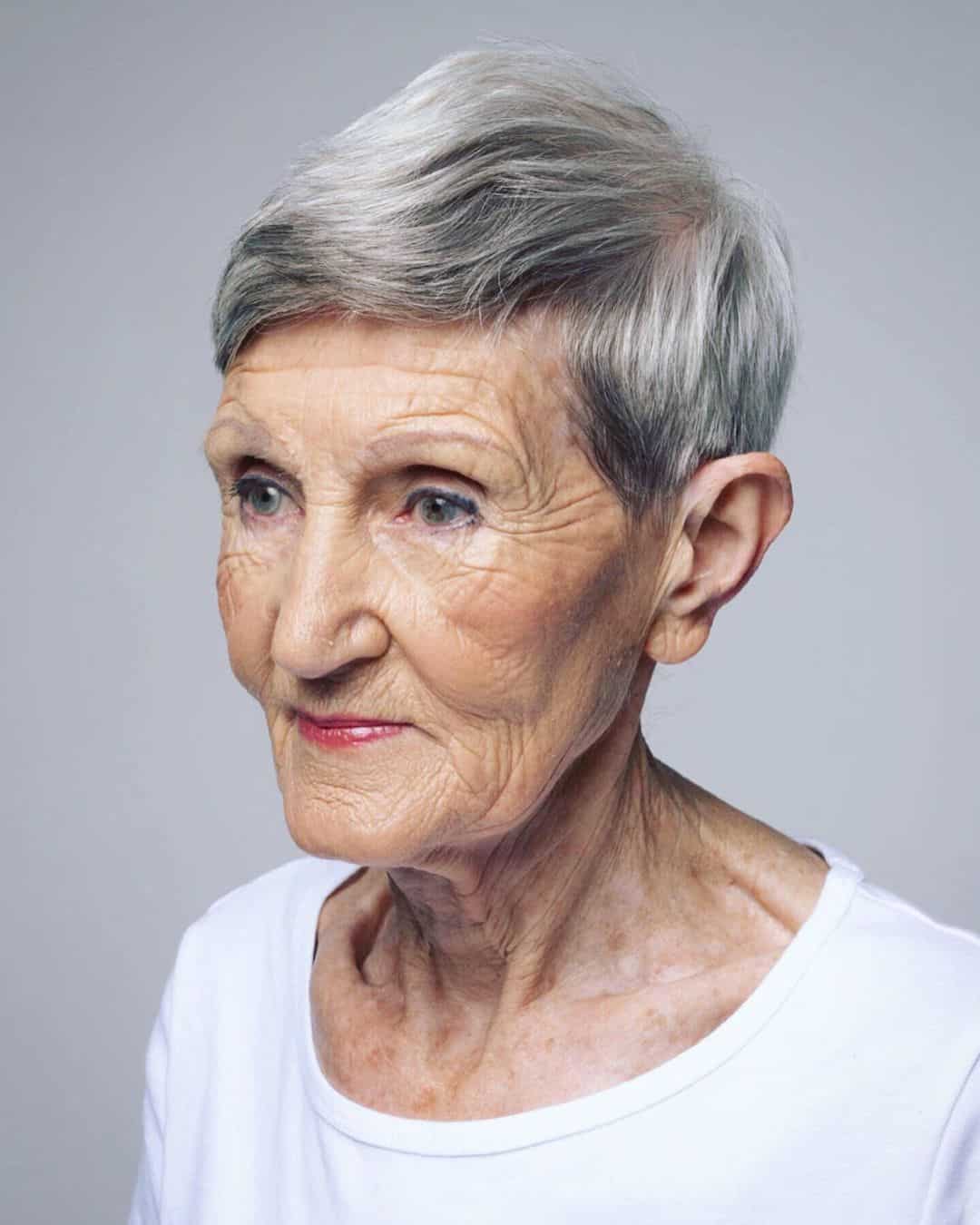 Easy layered long pixie for ladies over 70