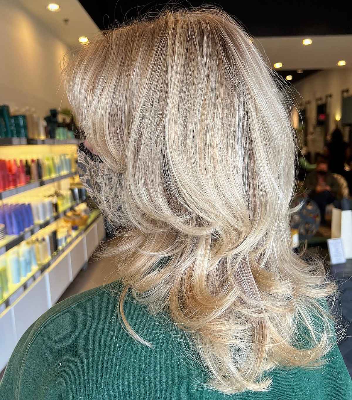 Layered Octopus Style on Blonde Hair