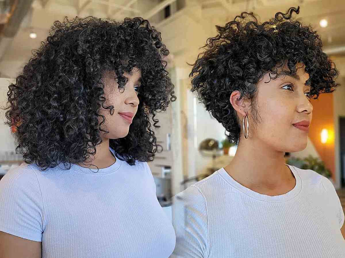 Layered Pixie for Curly Hair