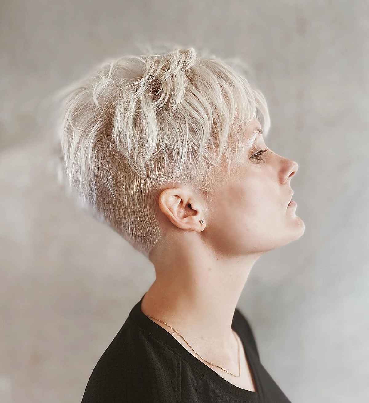 Layered Pixie Hairstyle for Thinner Hair