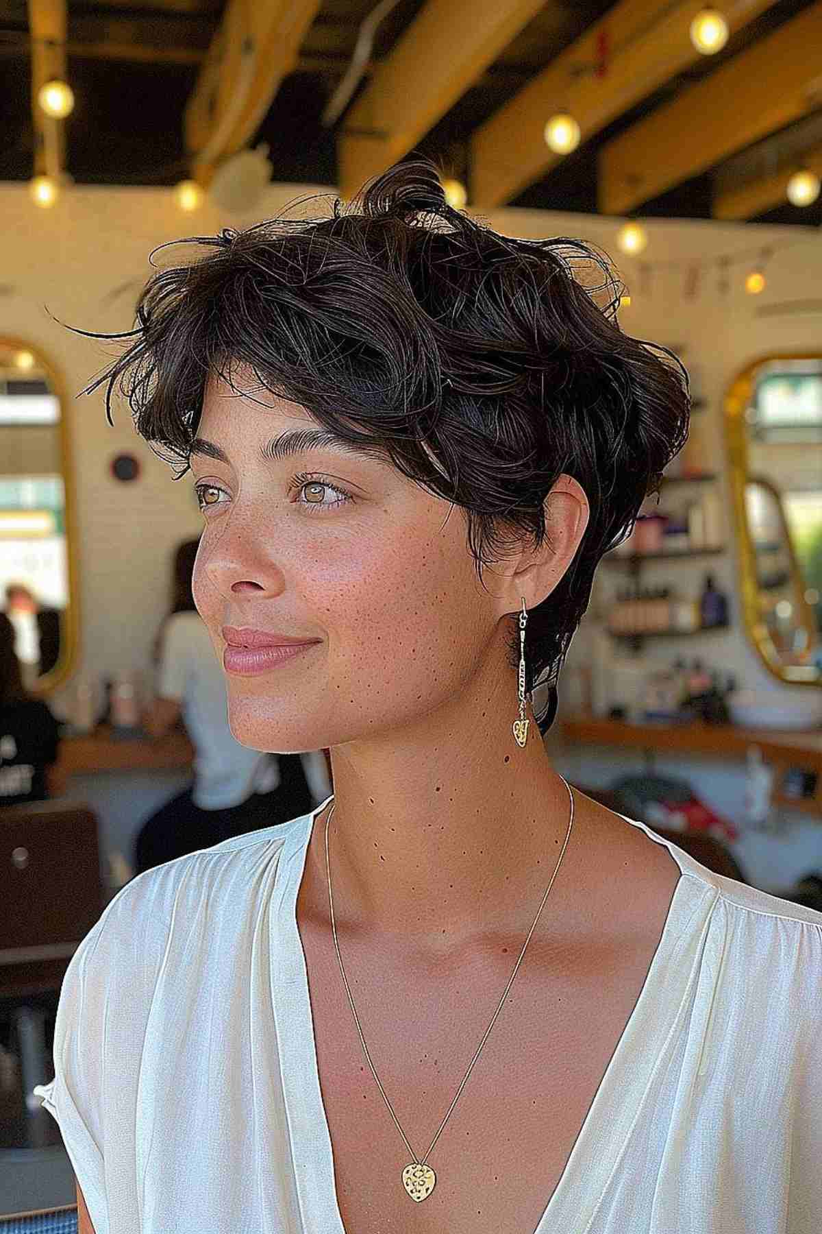 Layered Pixie Mullet Haircut