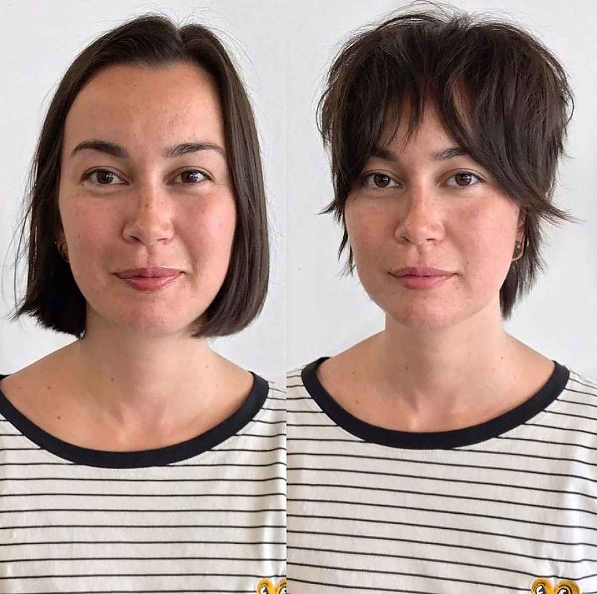 Small Curtain Bangs for Women Over 60