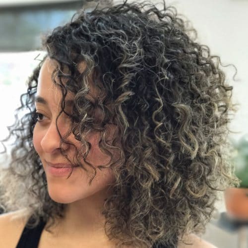 A gorgeous Layered Curly Bob hairstyle