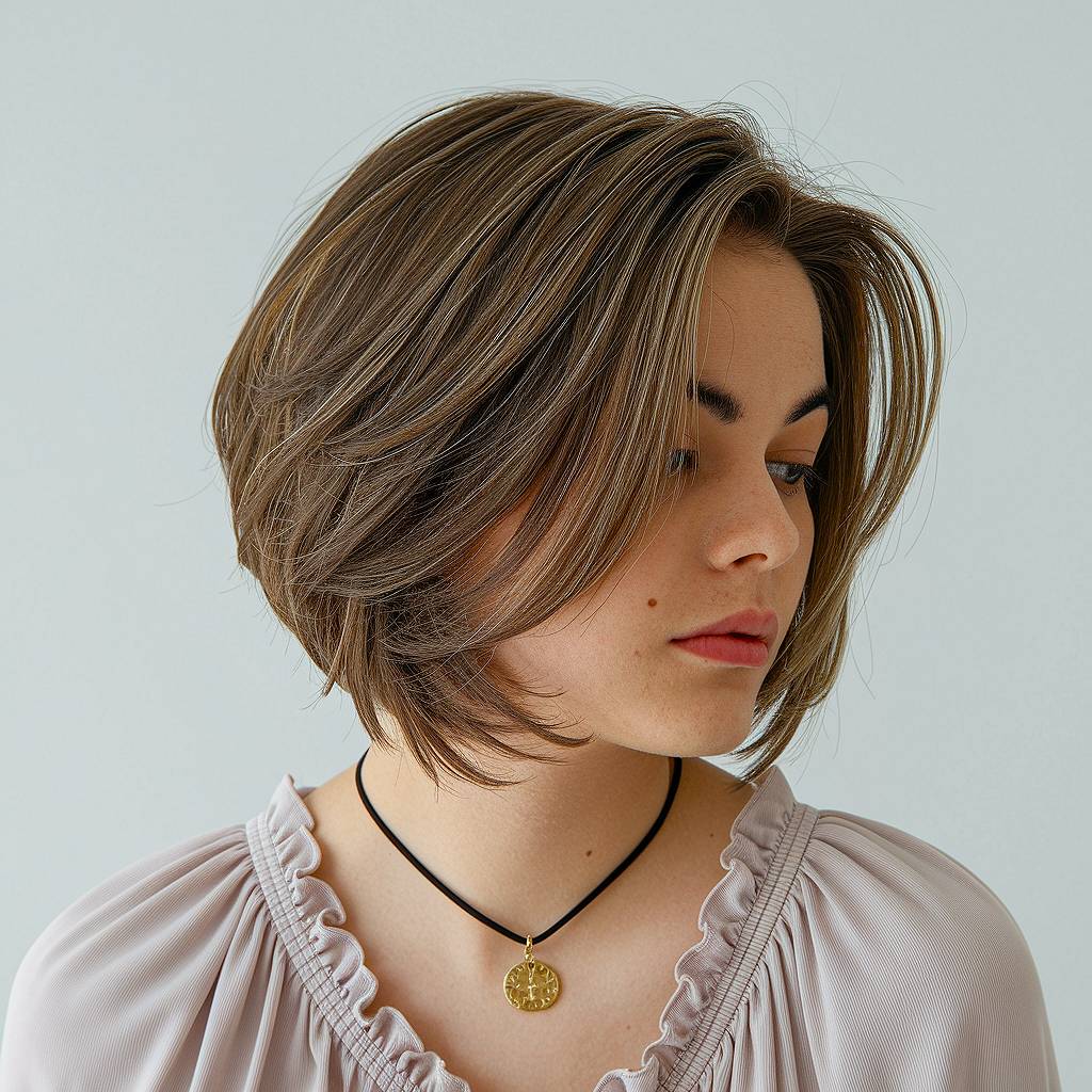 Layerette haircut with softly tapered layers and a natural flow