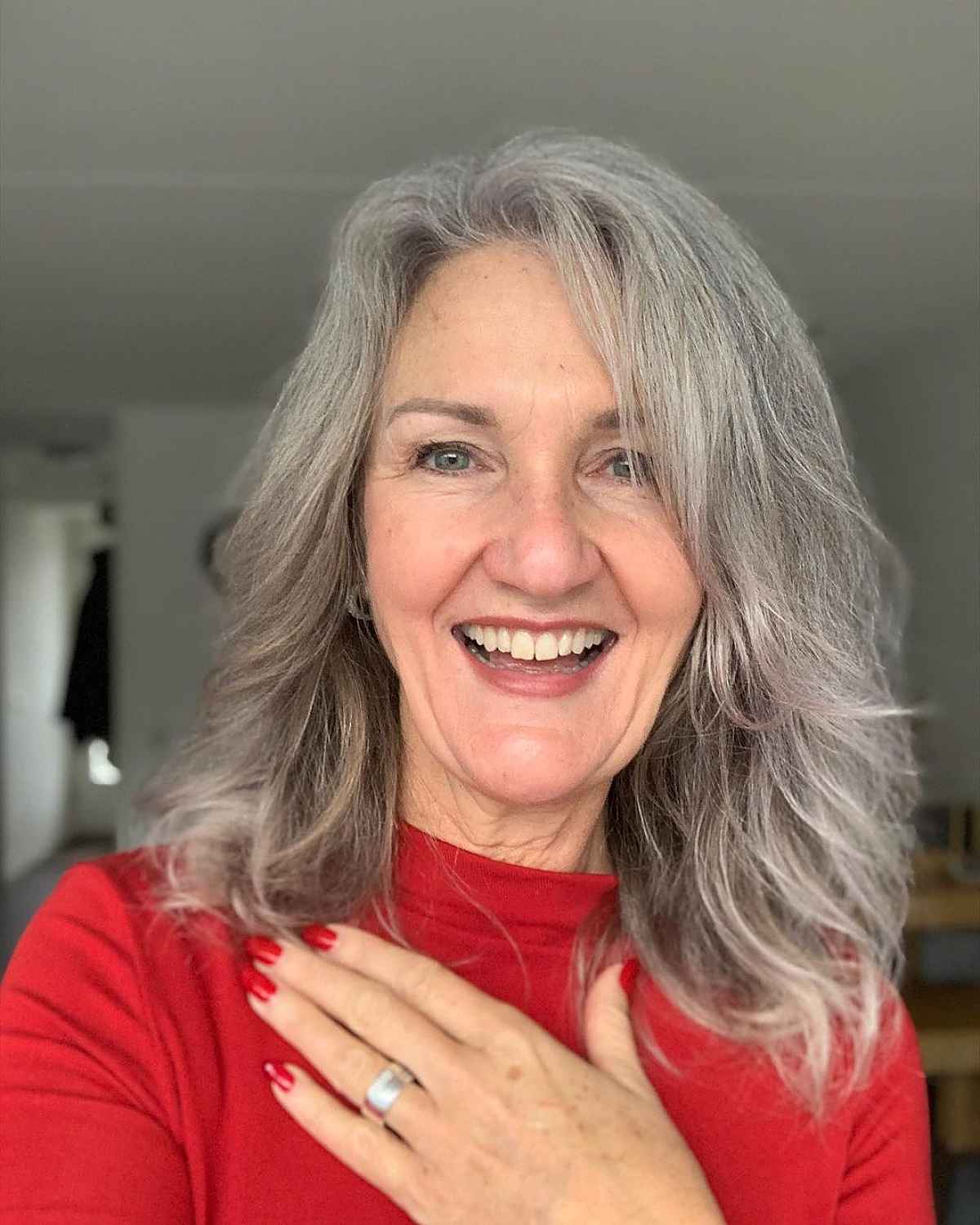 Layers for Women Over 60 with Shoulder-Length Hair
