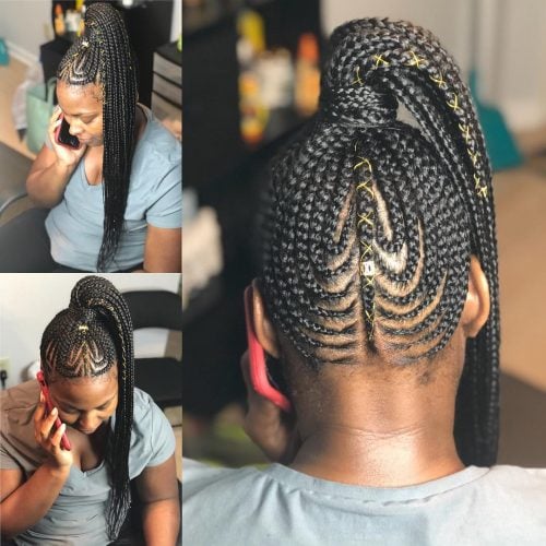 17 Hottest Braided Ponytail Hairstyles for Black Women