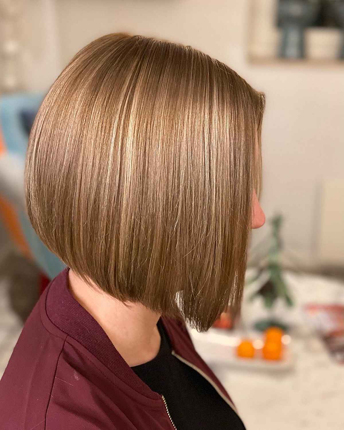 Light and Warm golden brown on Short Hair 