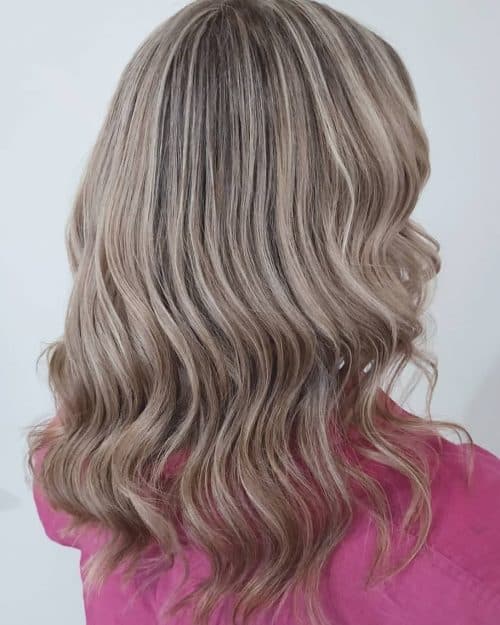 Light Ash Brown Hair with Soft Blonde Highlights