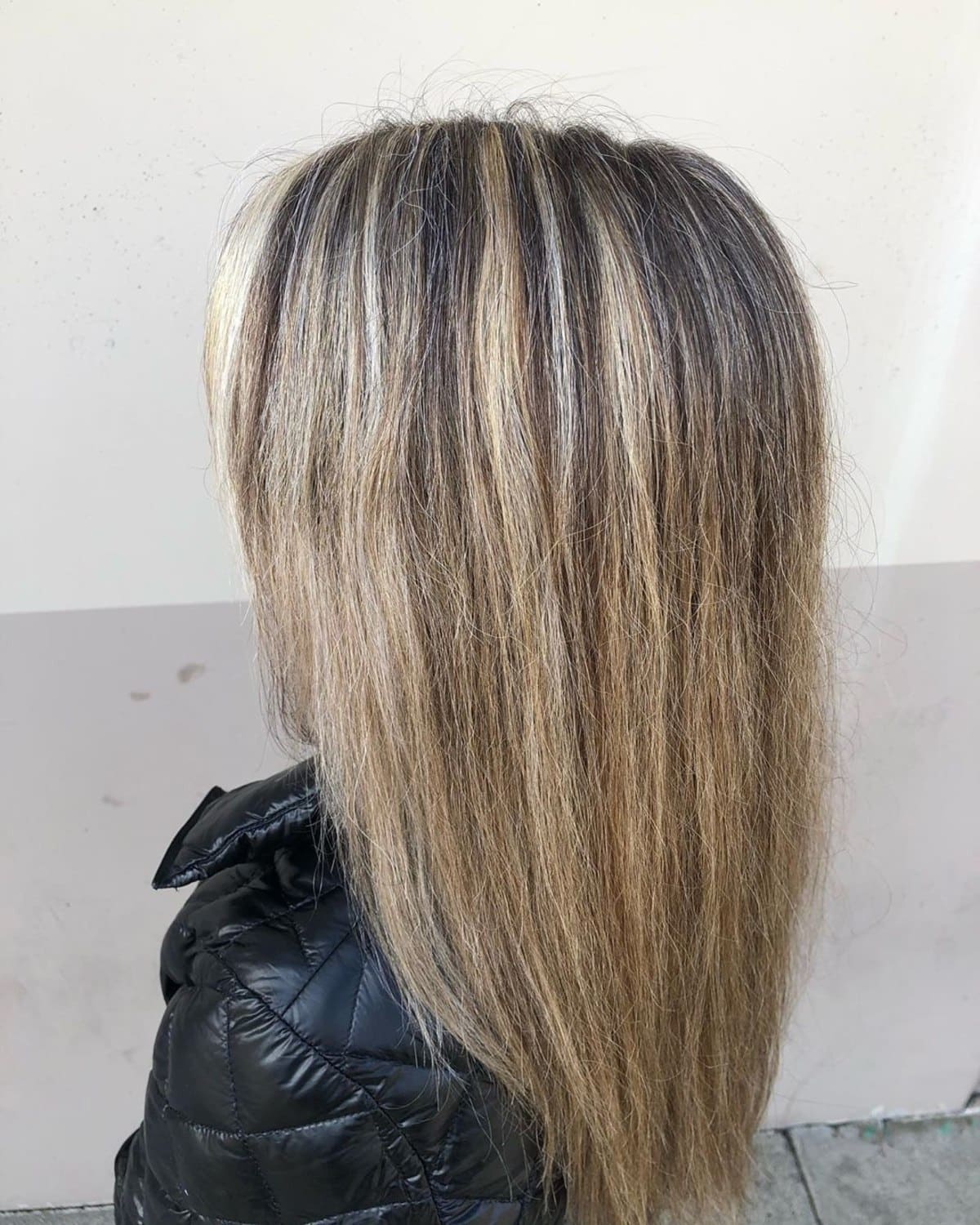 Light Ash Brown on Bleached Hair