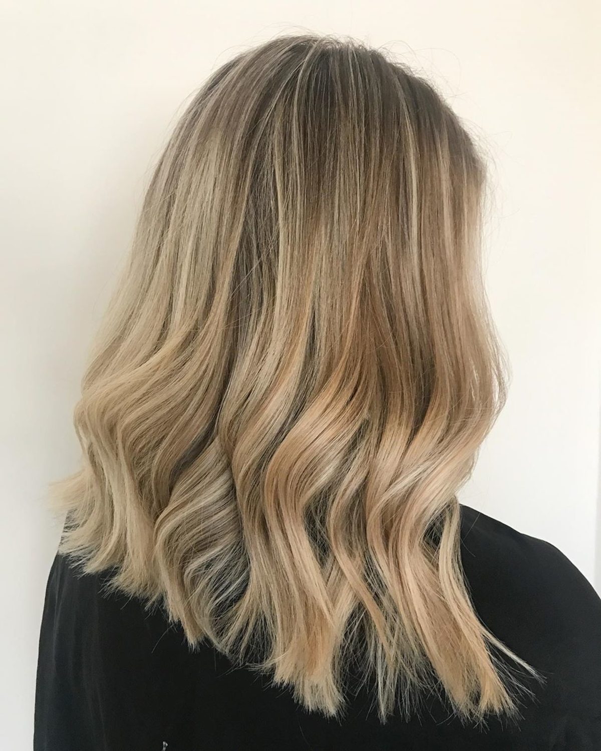 light ash brown with blonde highlights