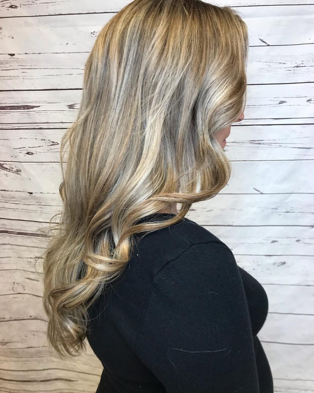 light brown hair with ash blonde highlights