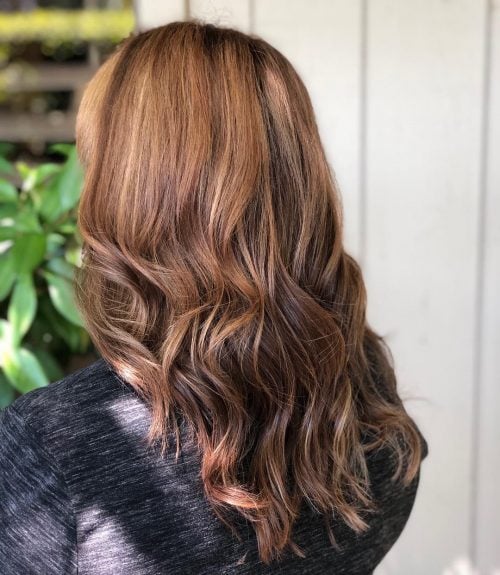 Beautiful Light Brown Hair with Caramel Highlights