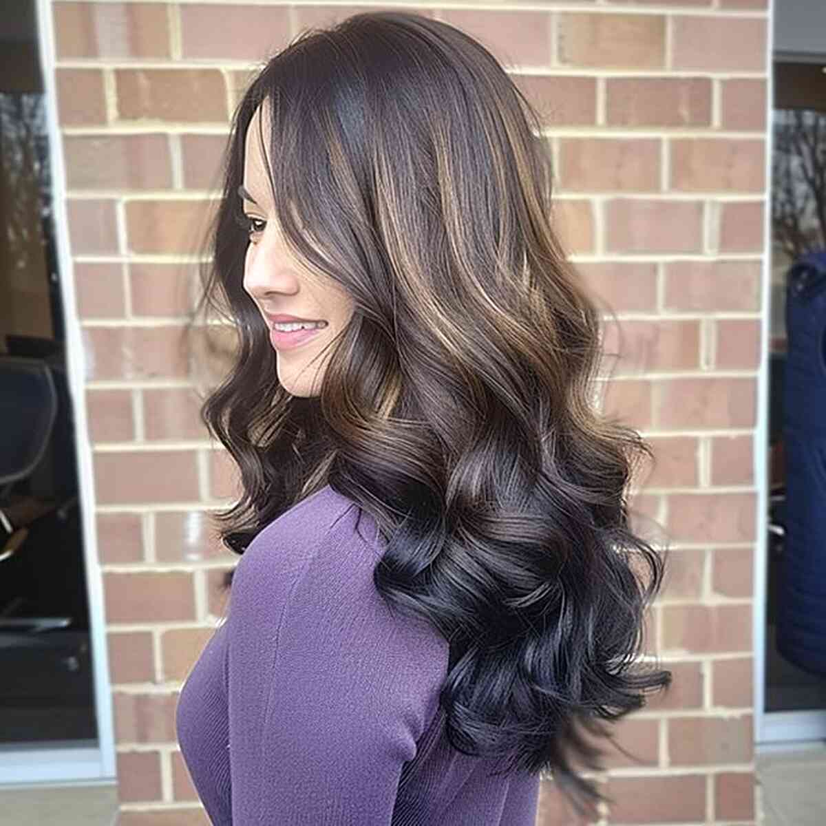 Light Brown to Black Reverse Ombre