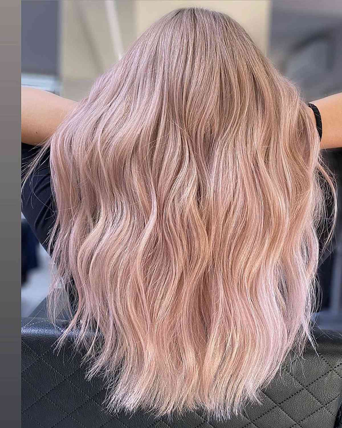 Light Muted Pink Hairstyle