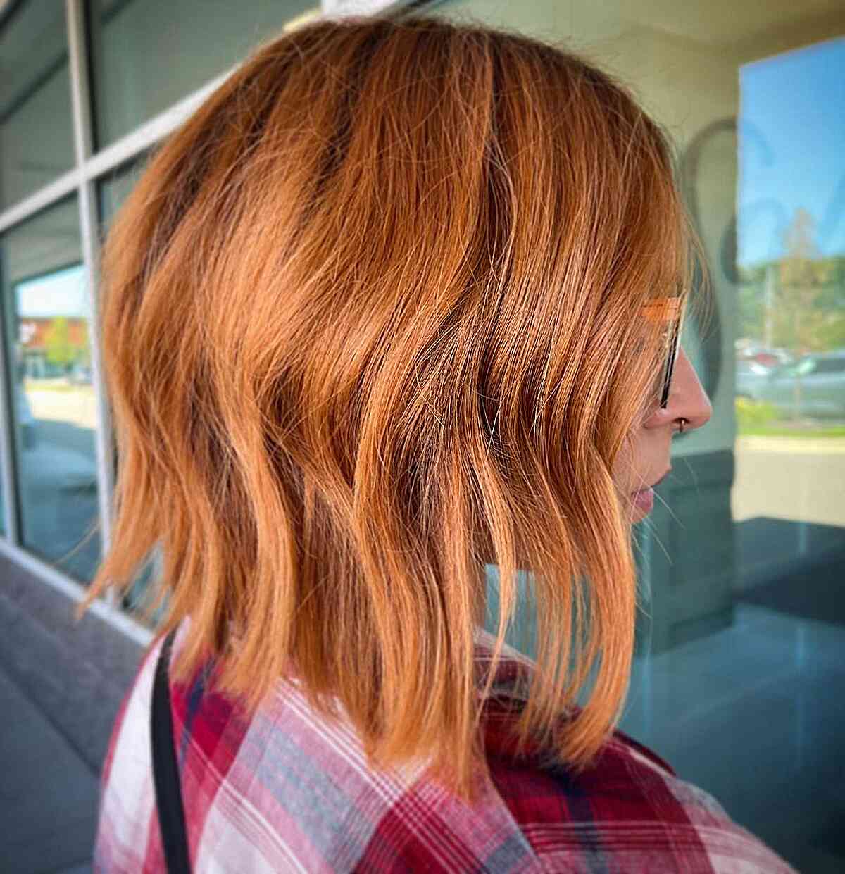 Light Pumpkin Spice Short Hair
