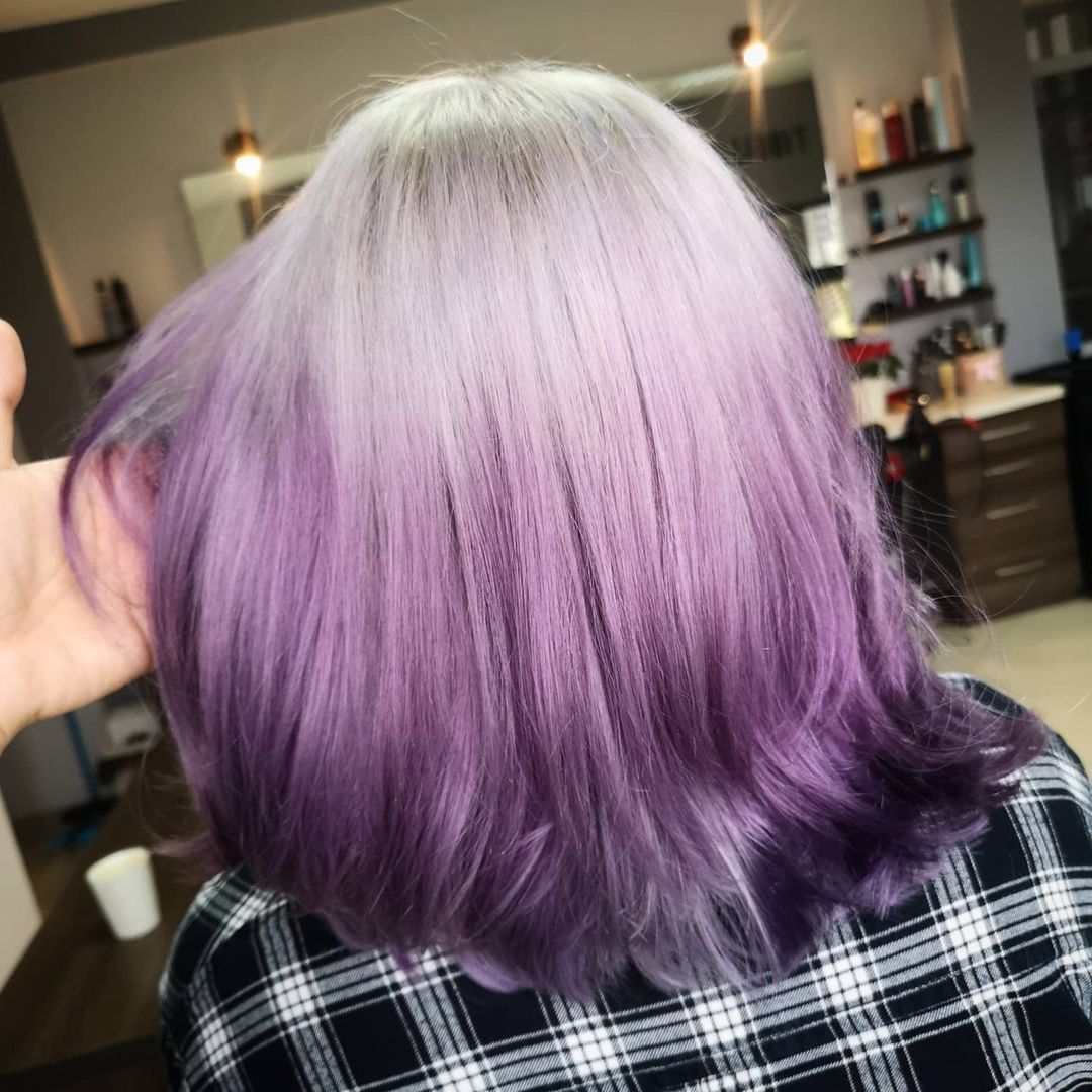 Light to Dark Lilac Ombre