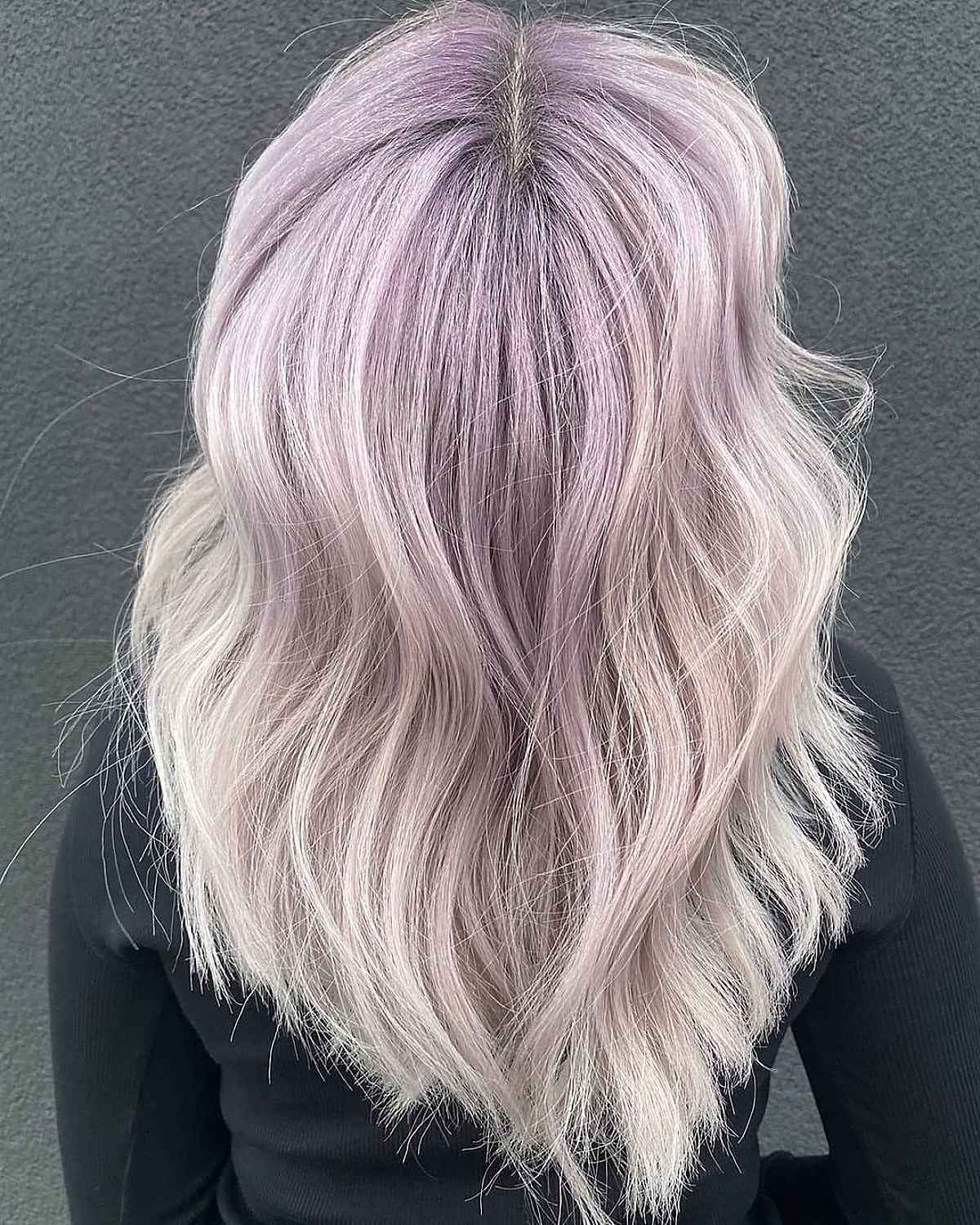 Lilac Blonde Hair
