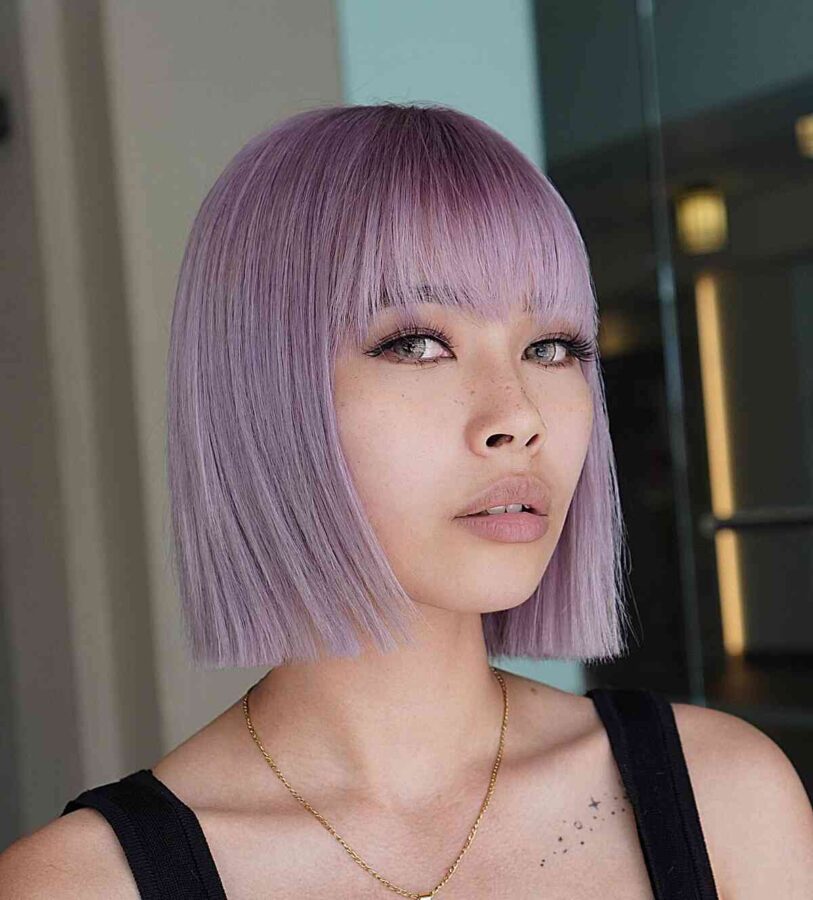 30 Prettiest Lilac Hair Color Ideas for All Women in 2023