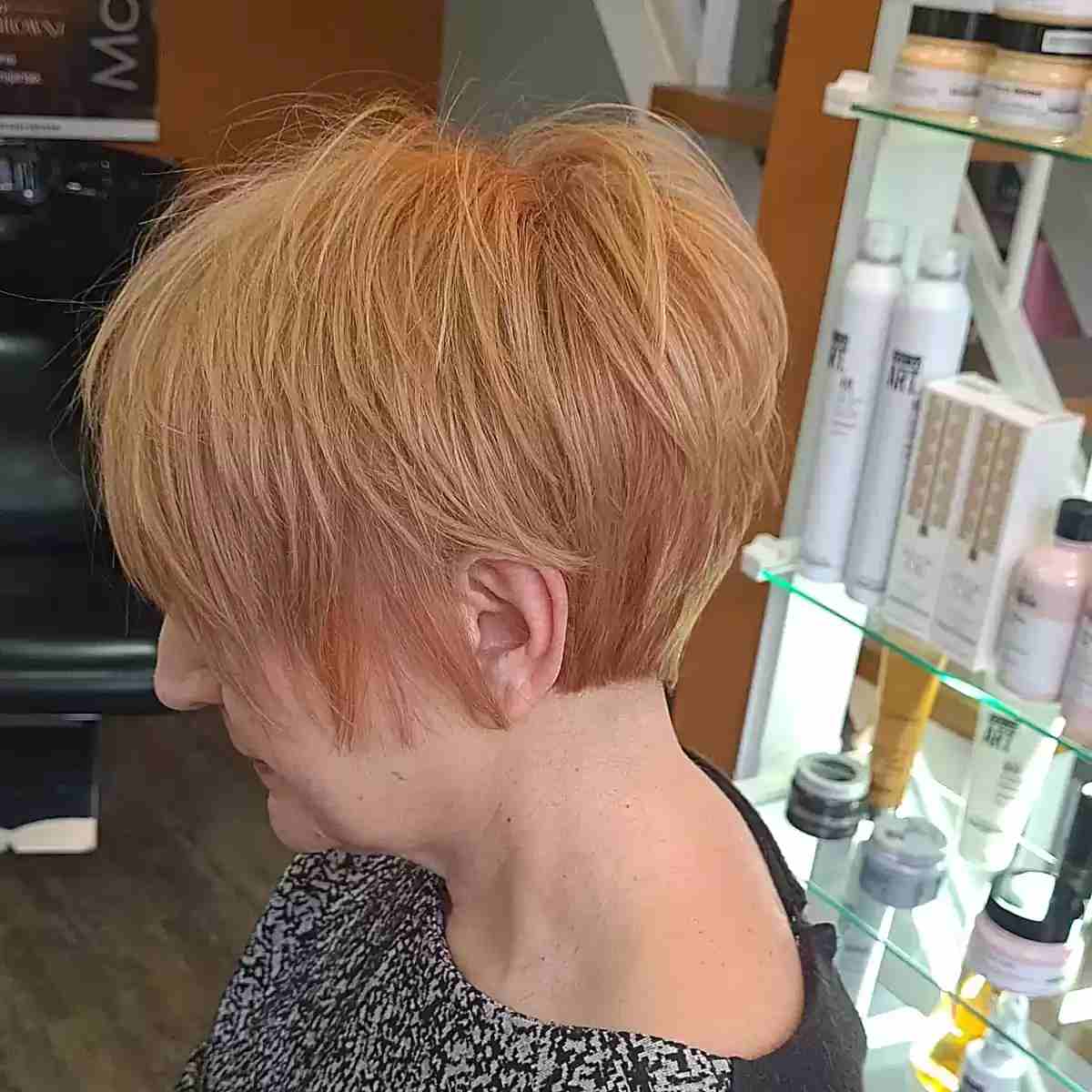 Lixie Hair with Wispy Layers for Ladies Aged 70