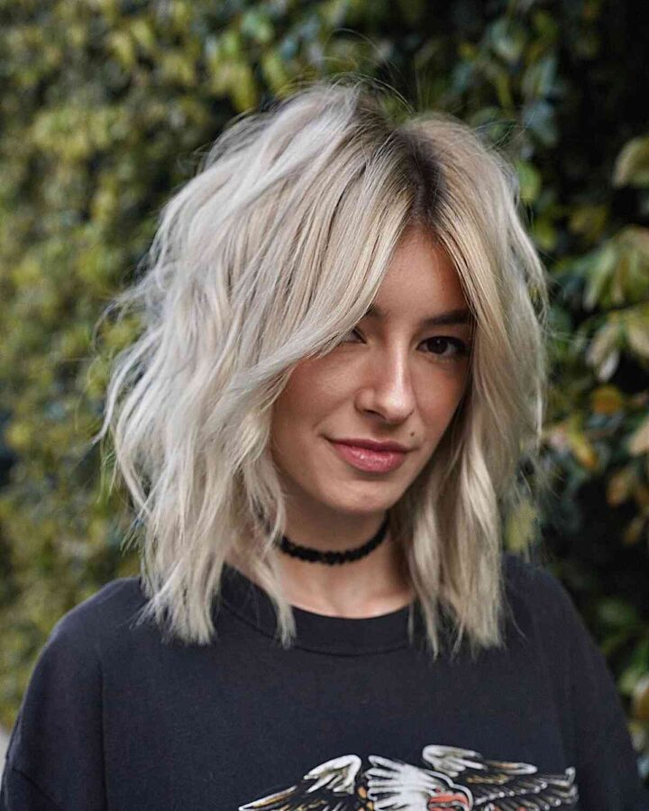 35 Coolest Shaggy Lob Haircut Ideas