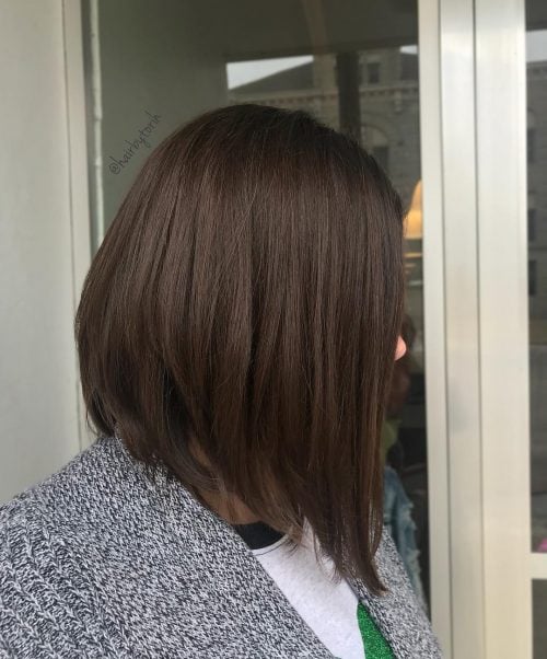 Long and Stacked A-line bob