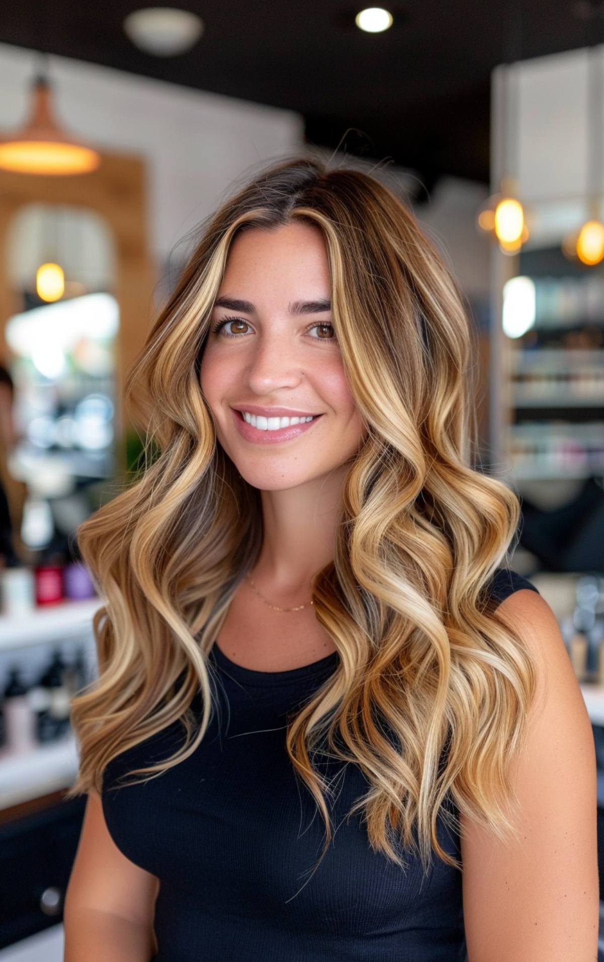 Long balayage hair without bangs for bright and voluminous long hairstyles blog