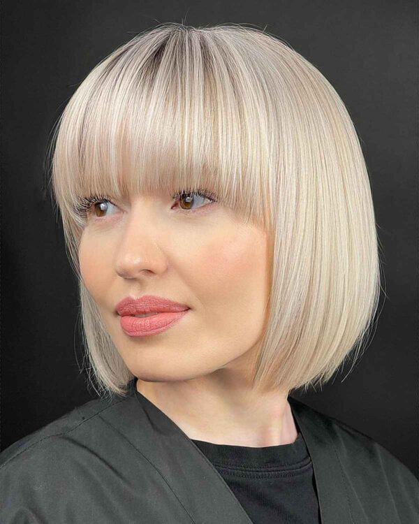 29 Flattering Ways to Wear Bangs for Square Face Shapes