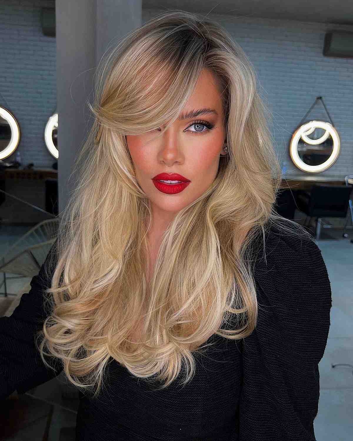 28 Gorgeous Examples of Long Hair with Side Bangs