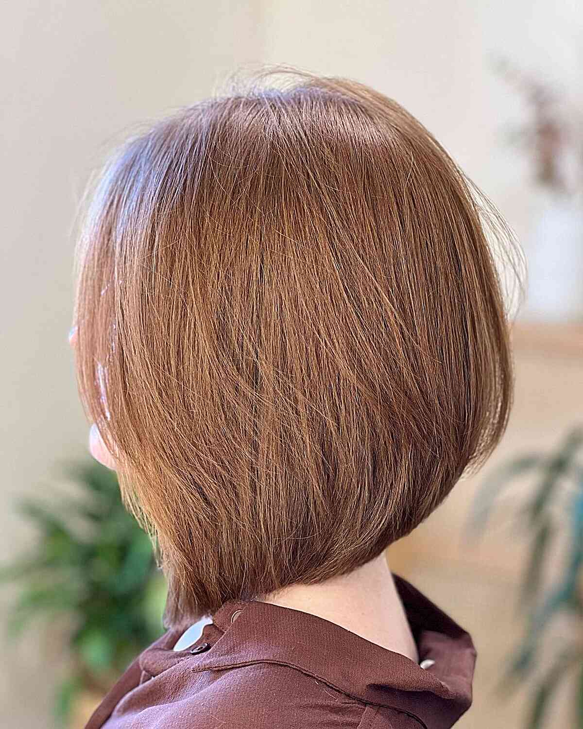 Long Bob Haircut with Stacked Layers