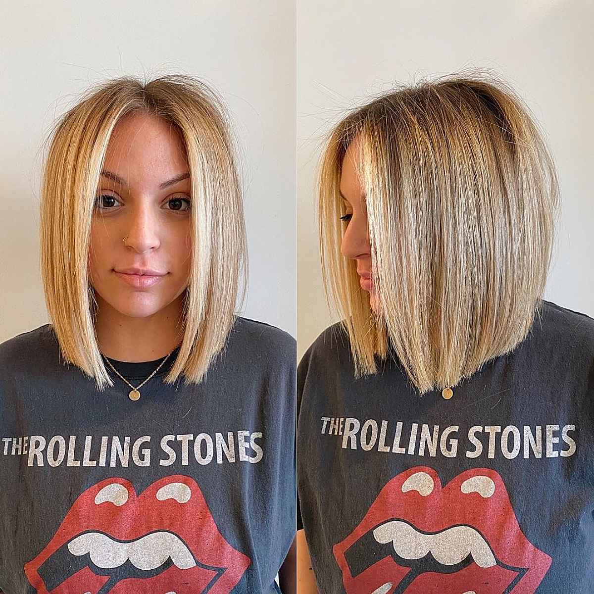 Chic Long Bob with a Middle Part