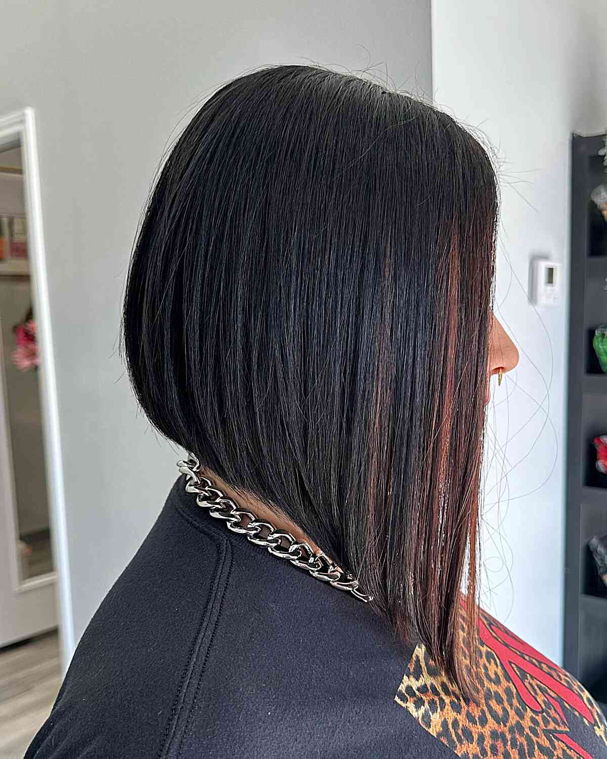 Long Bobbed Hair with A-Line Angled Layers
