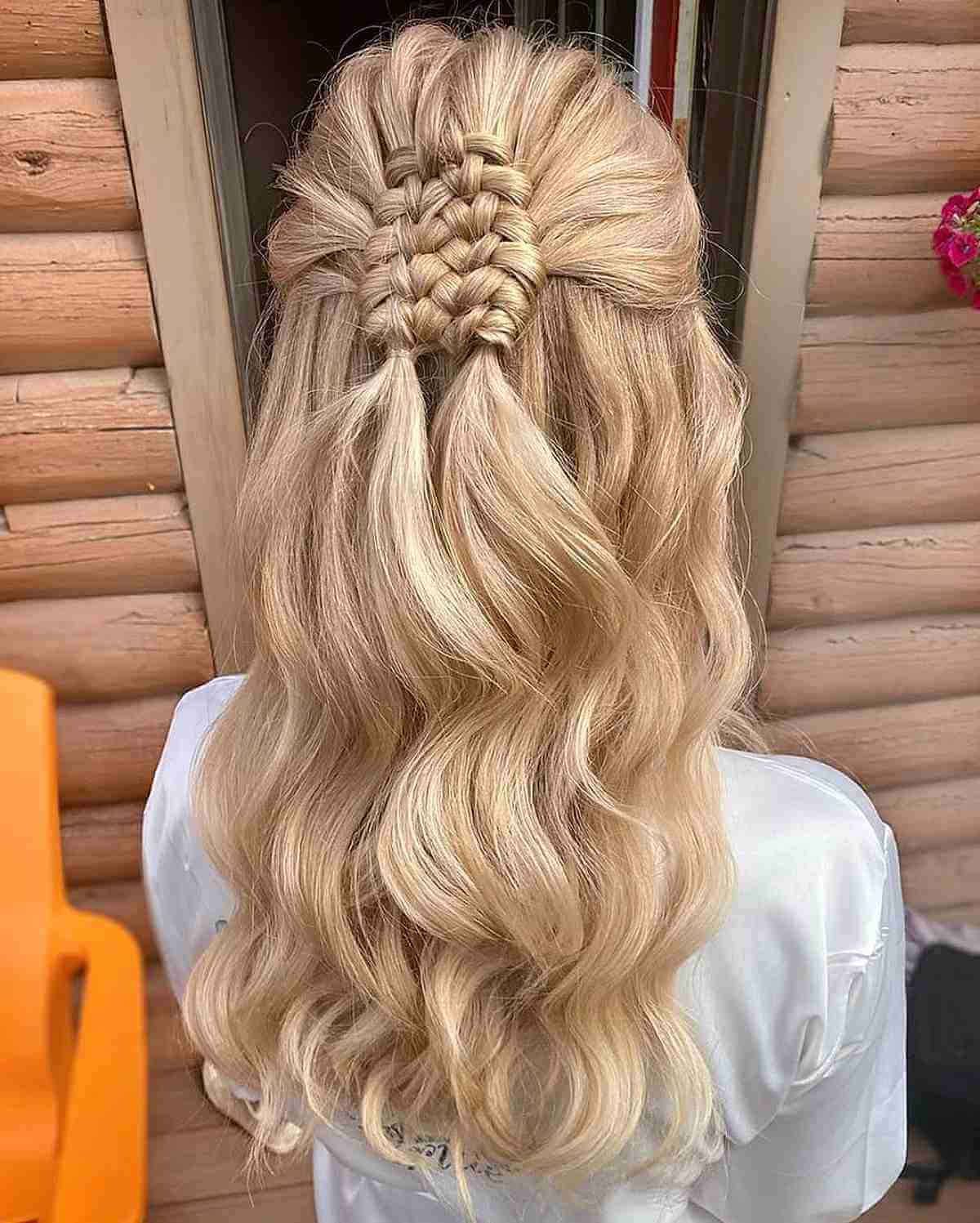 Long Double Ladder Braid Style for Weddings