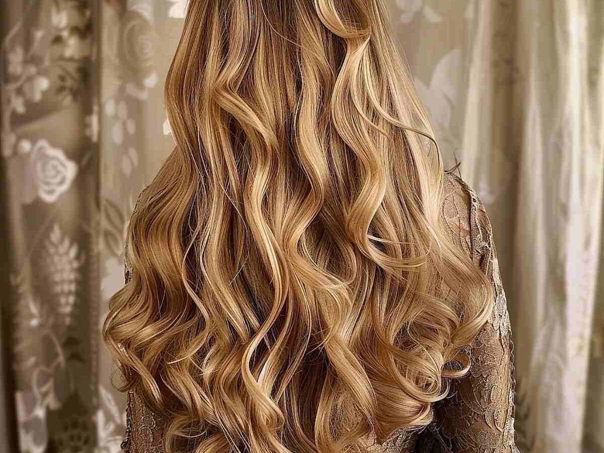 Easy hairstyles for long hair - volume and waves