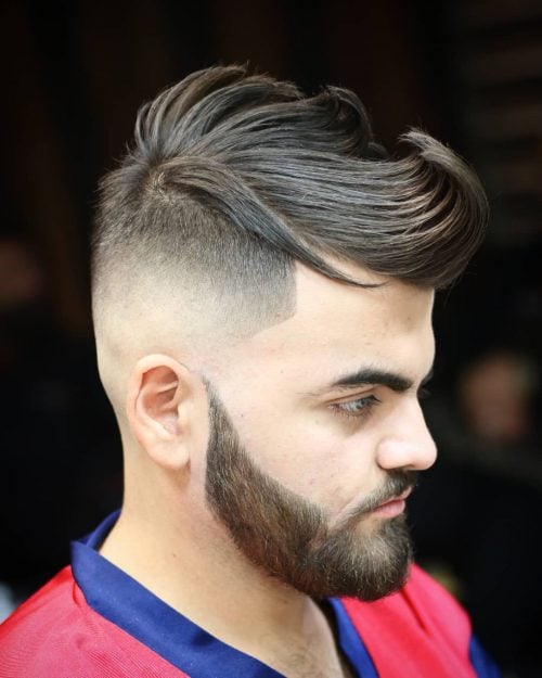 Long Hair with Undercut and Skin Fade