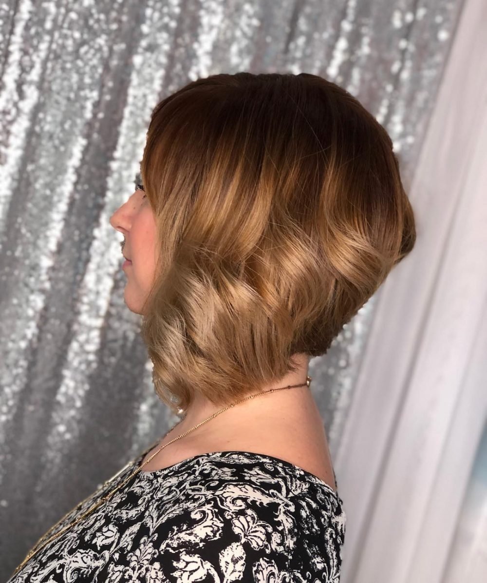 Textured Long Wavy Inverted Bob with Layers