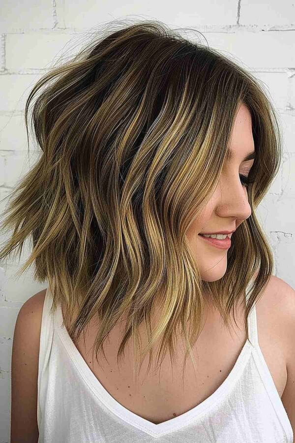 28 Coolest Long Choppy Bob Haircuts for That Beachy Lob Look