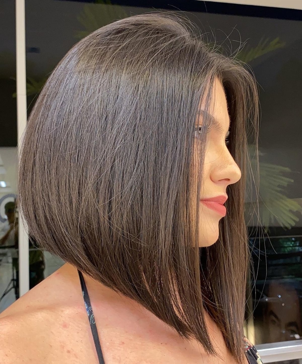 Long Inverted Stacked Bob for Straight Hair