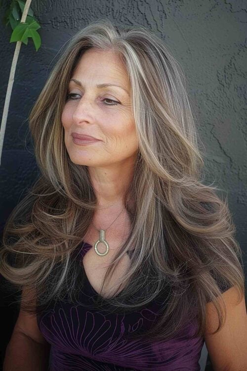 33 Youthful Hairstyles for Women Over 60 with Grey Hair