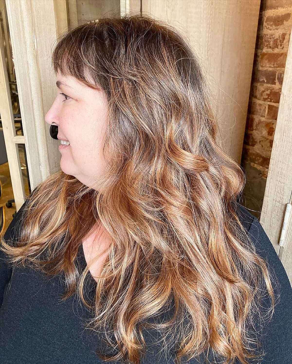 Long Layered Haircut for Women Over 40