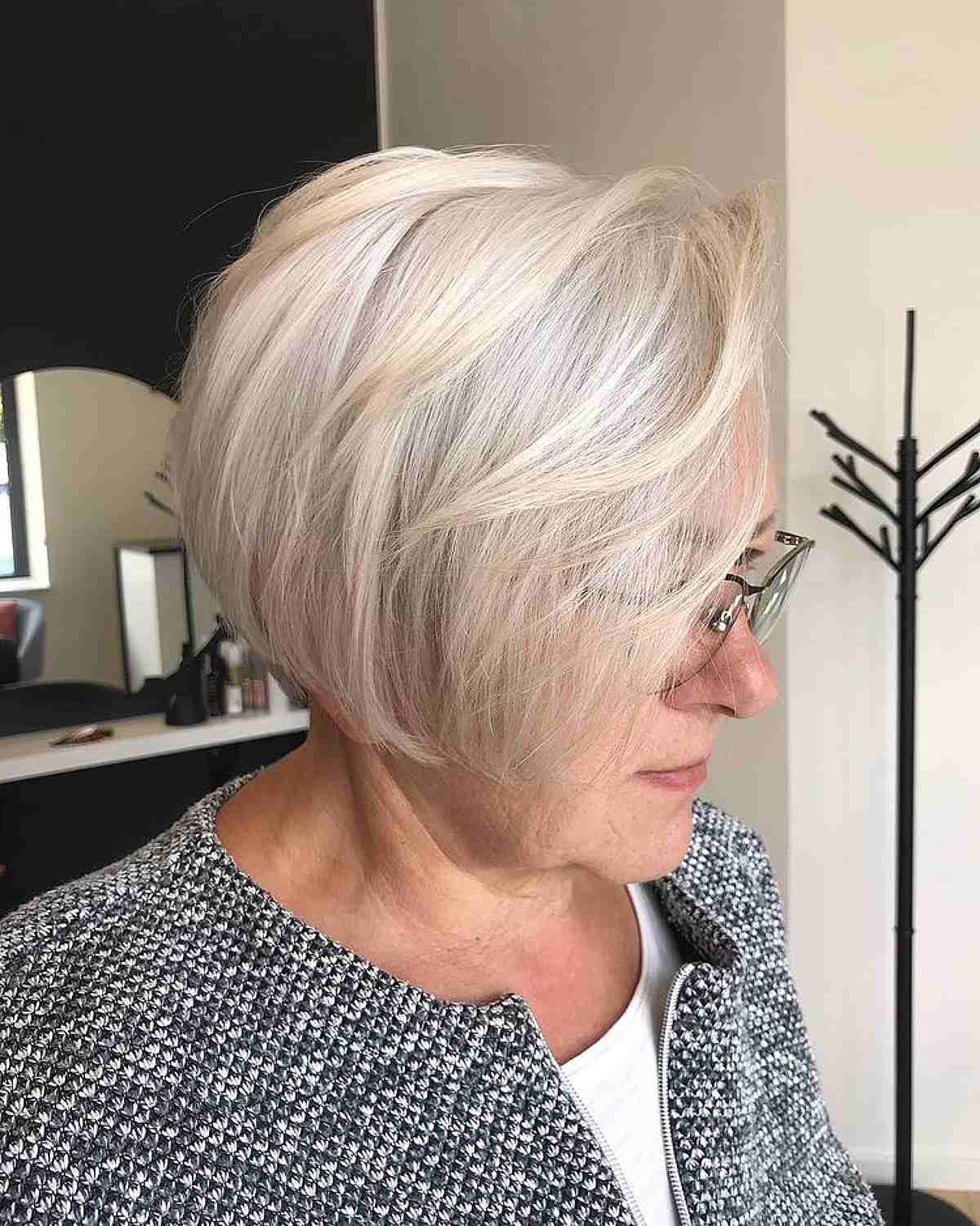 Long Pixie Bob on Thin Hair for Ladies in Their 50s