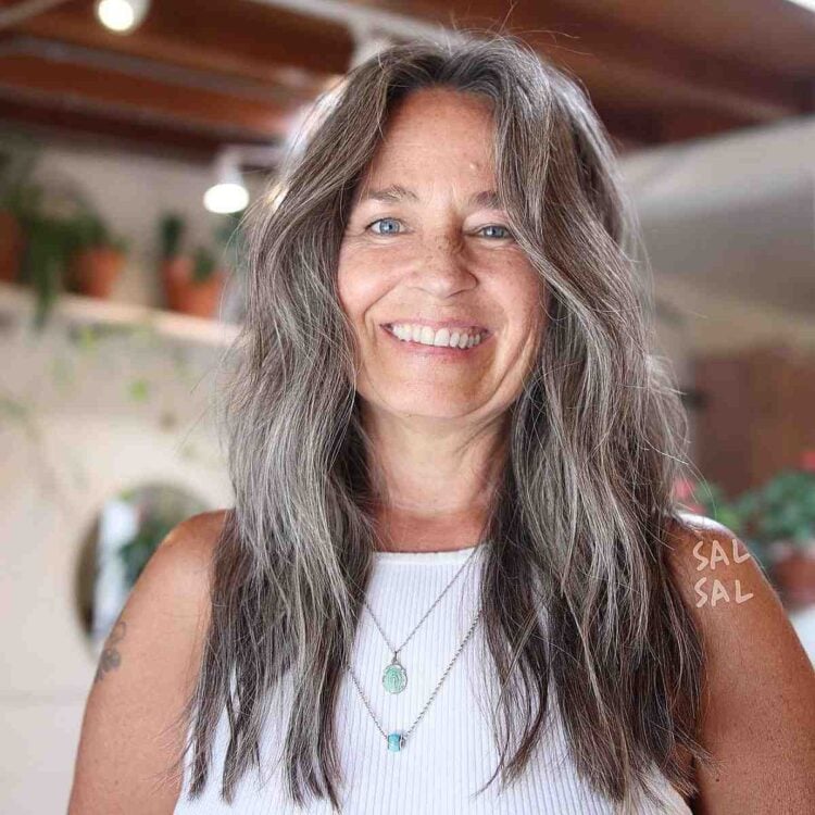 33 Most Flattering Long Hairstyles for Women Over 60 with Thick Hair