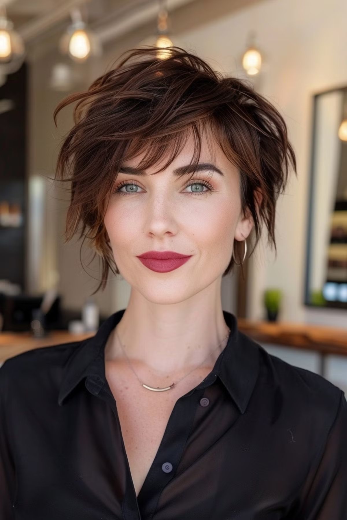 25 Modern Shaggy Pixie Cut Ideas Trending In 2022   Long Shaggy Pixie With Bangs 