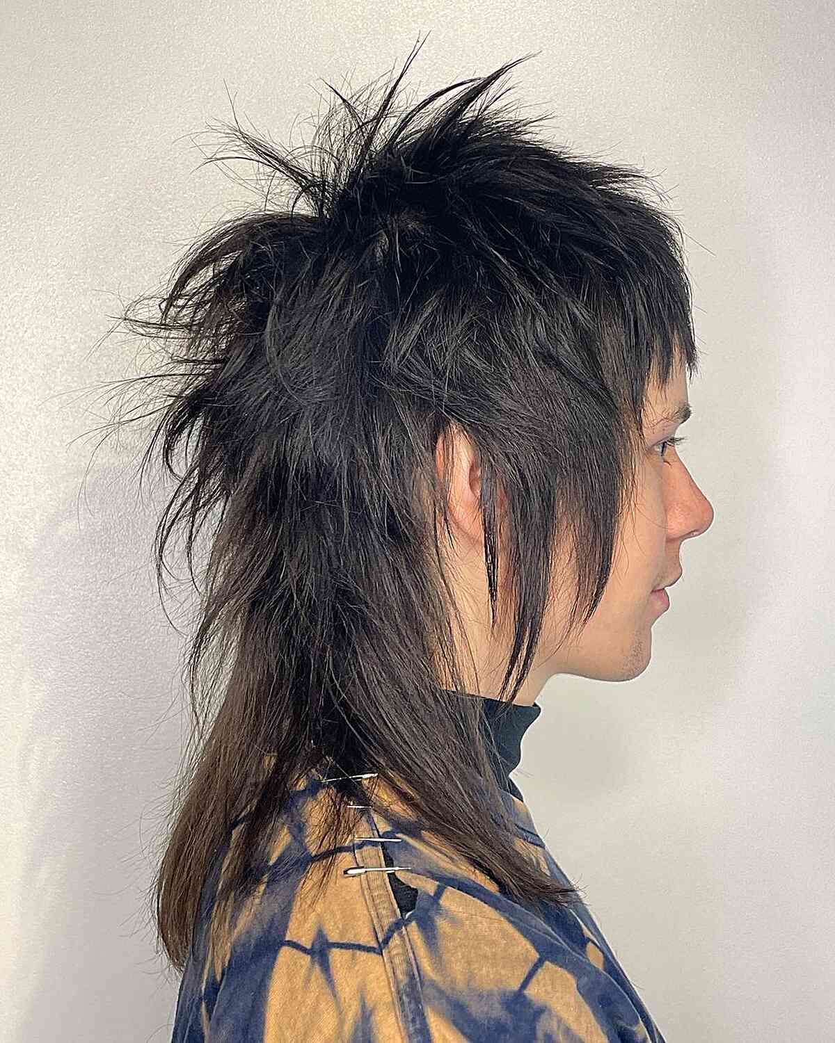 Long Spiky Mullet Hairstyle for Young Dudes