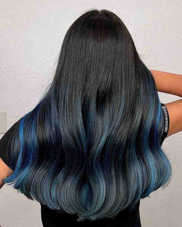 22 Most Amazing Blue Black Hair Color Looks of 2024