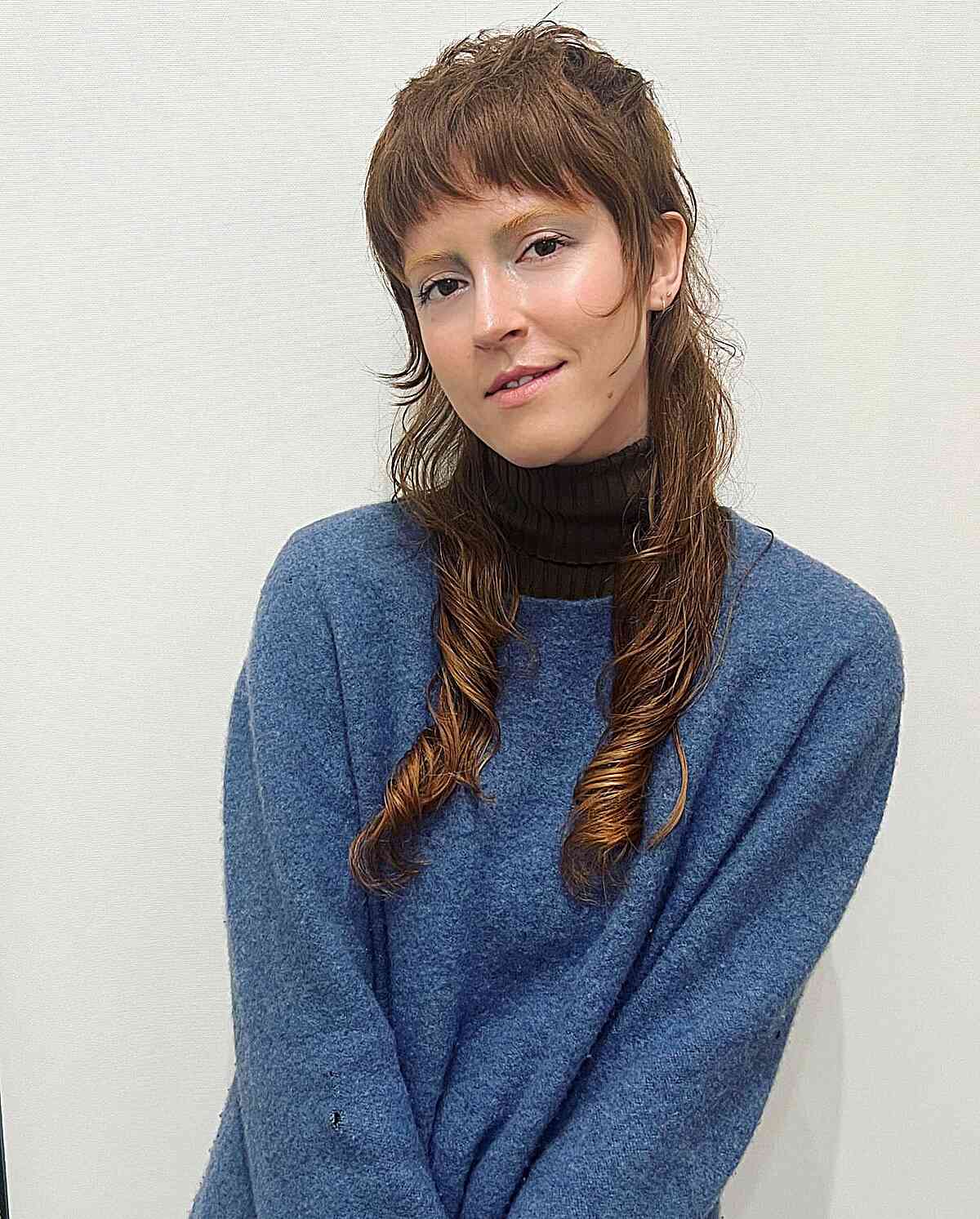 Long Thin Hair with Carved Bangs