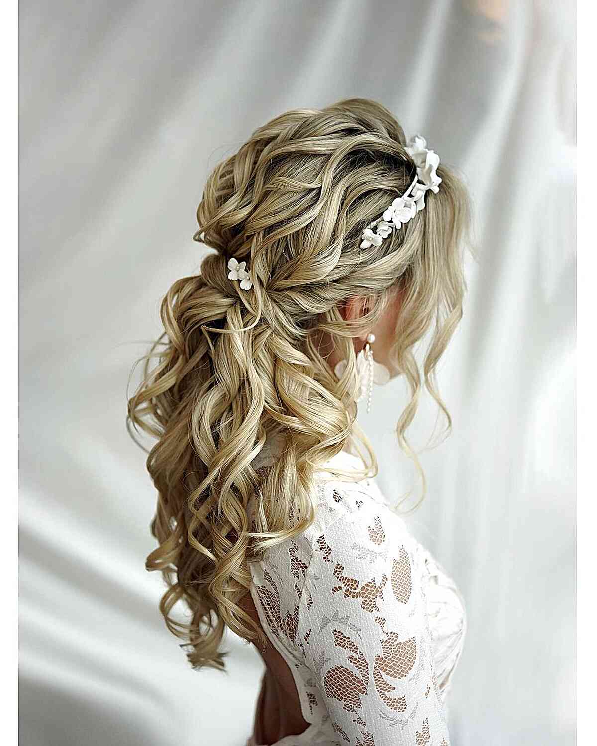 Hairstyles with Gown for Indian Wedding Ceremonies - K4 Fashion