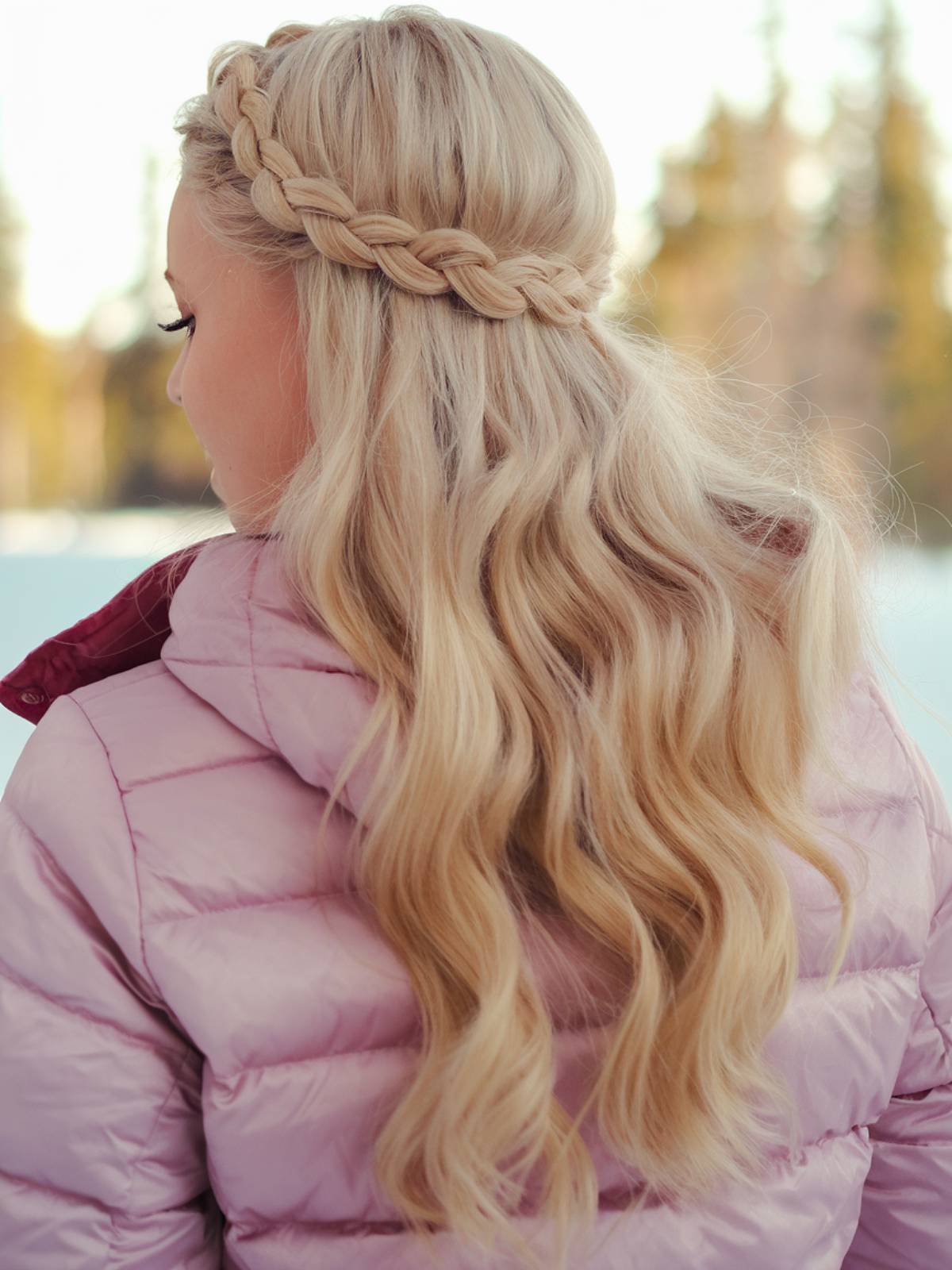 Long winter hairstyle