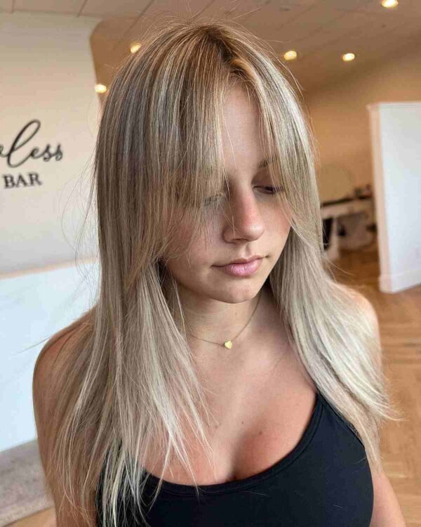 24 Best Ways to Pair Long Curtain Bangs with Straight Hair